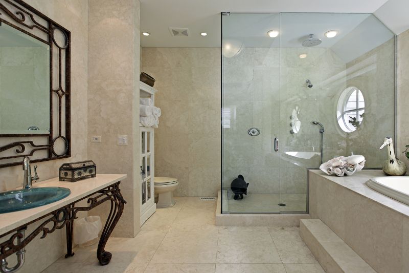 Luxury Shower with Glass Enclosure